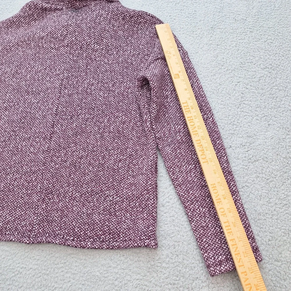 Columbia Sportswear Sweater Womens Medium Purple‎ Speckled Cowl Neck Oversized